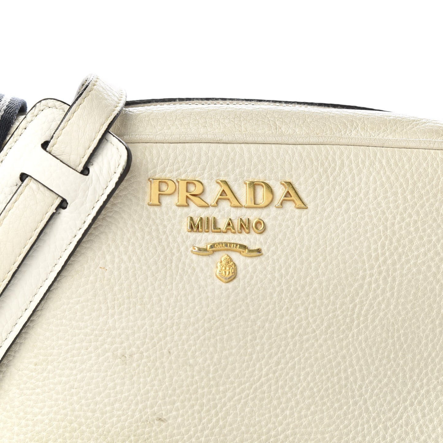Vitello Daino Camera Crossbody Bianco