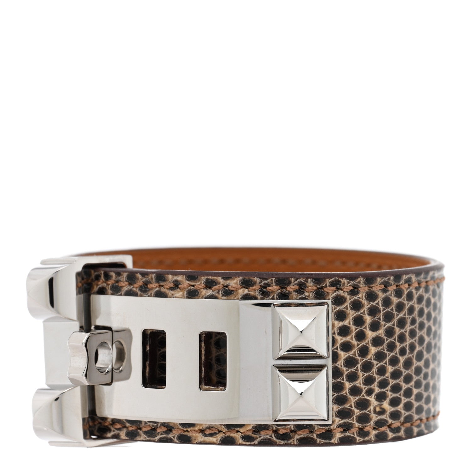 Hermes Lizard Collier de Chien CDC 24 Bracelet T1 Ombre 1 of 5