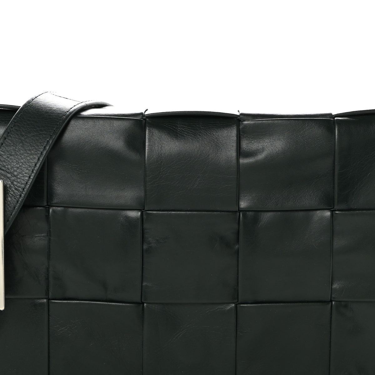 Bottega Veneta Paper Calfskin Maxi Intreccio Cassette Crossbody Bag Inkwell 7 of 9
