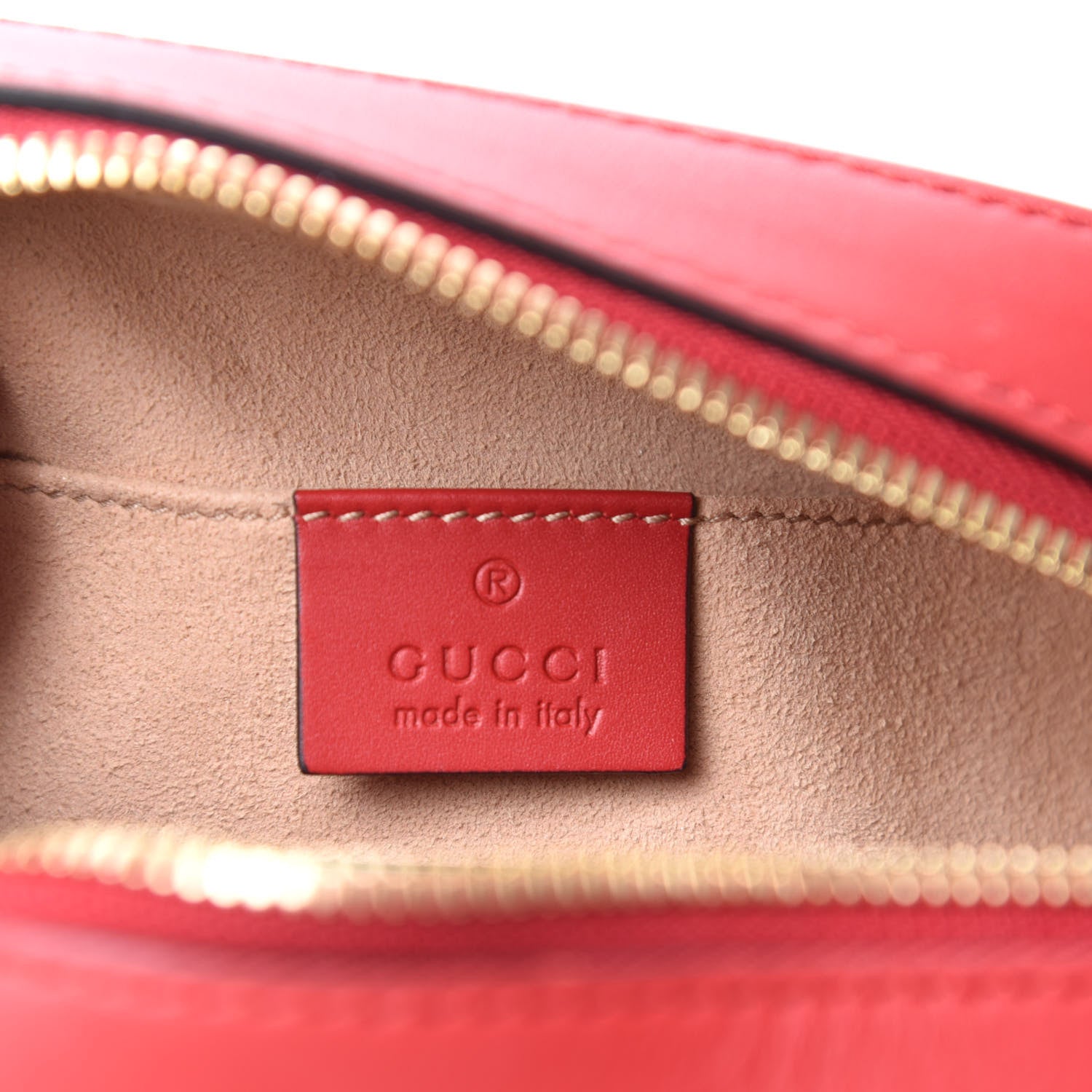Gucci GG Supreme Monogram Kingsnake Heart Embroidered Mini Chain Shoulder Bag Beige Hibiscus Red 9 of 12