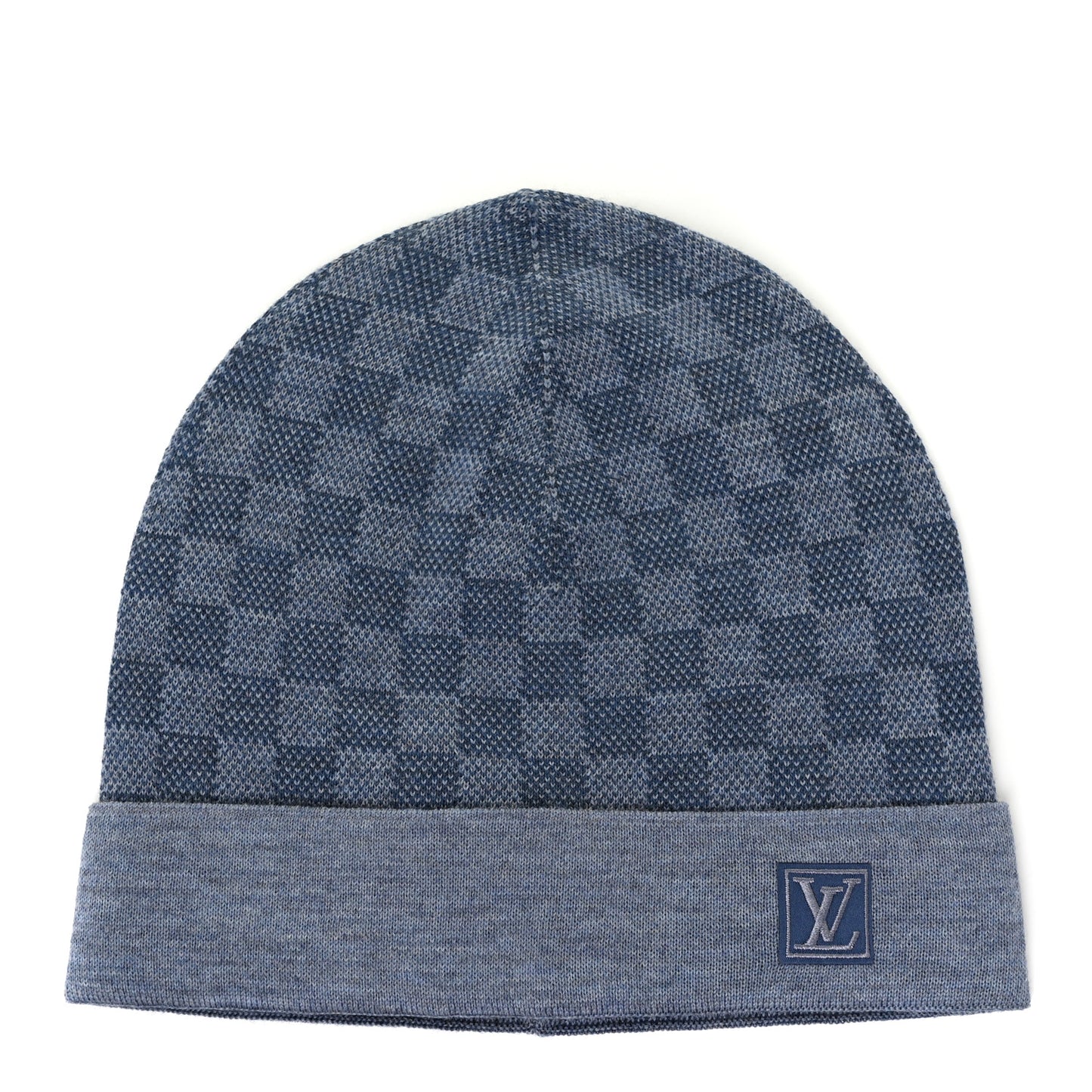 Wool Petit Damier Hat NM Light Blue