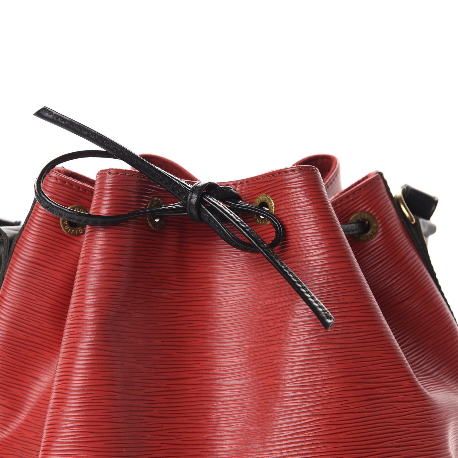 Louis Vuitton Epi Petit Bi-Color Noe Castillan Red Black 9 of 9