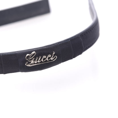 Gucci Grosgrain Childrens Logo Bow Headband Black 6 of 6