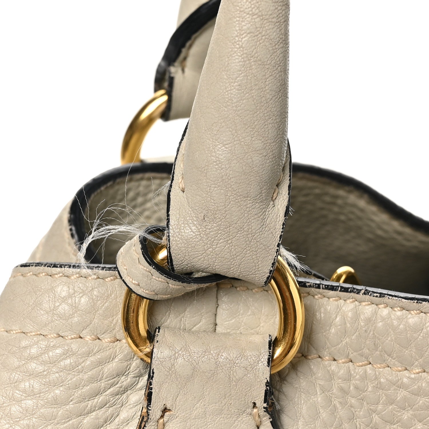 Prada Vitello Daino Tote Talco 10 of 11