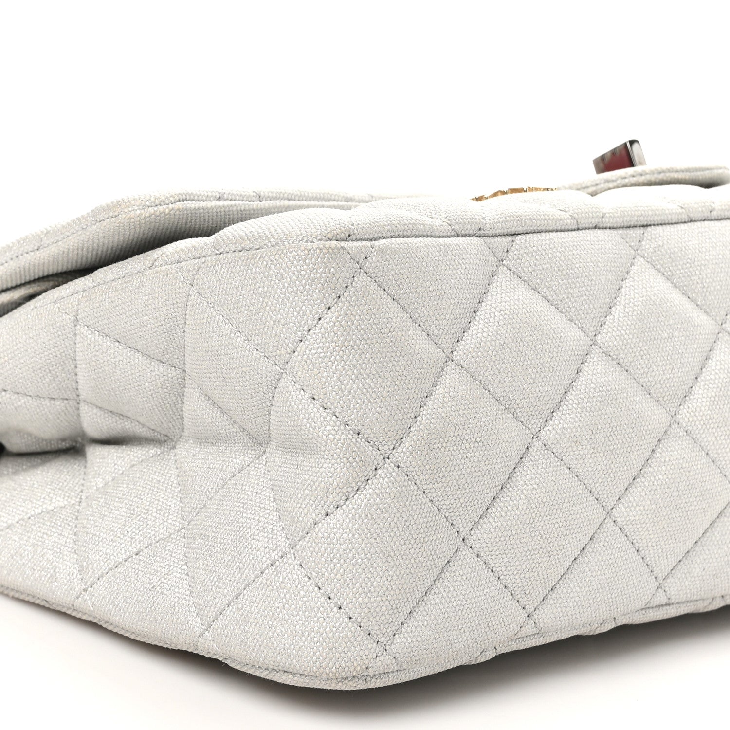 Chanel Metallic Canvas Space Charms 2.55 Reissue 226 Flap Silver 9 of 12