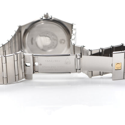 Omega Stainless Steel 33mm Constellation Quartz Watch Blue 1512.40 5 of 6