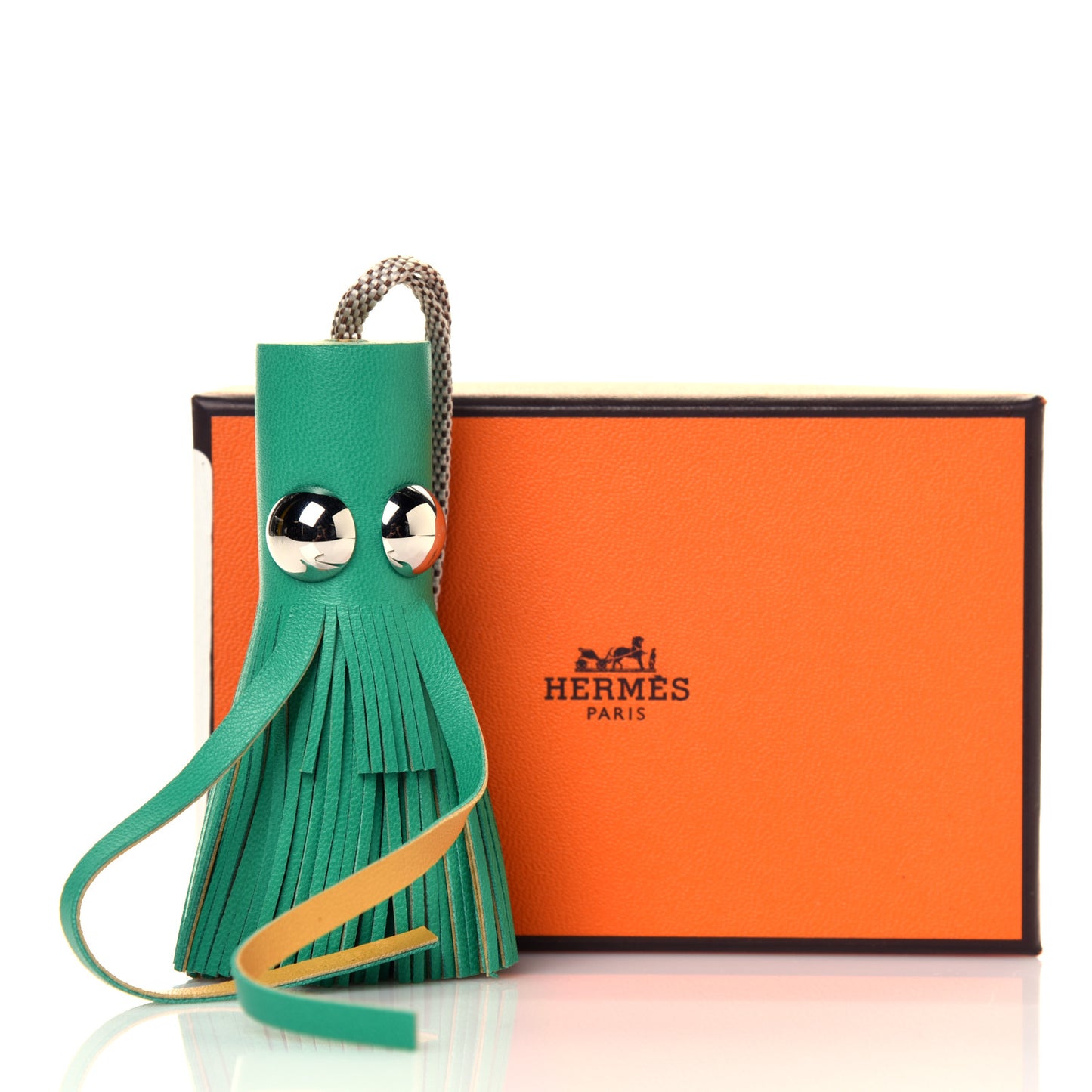 Lambskin Octopus Pom Pom Bag Charm