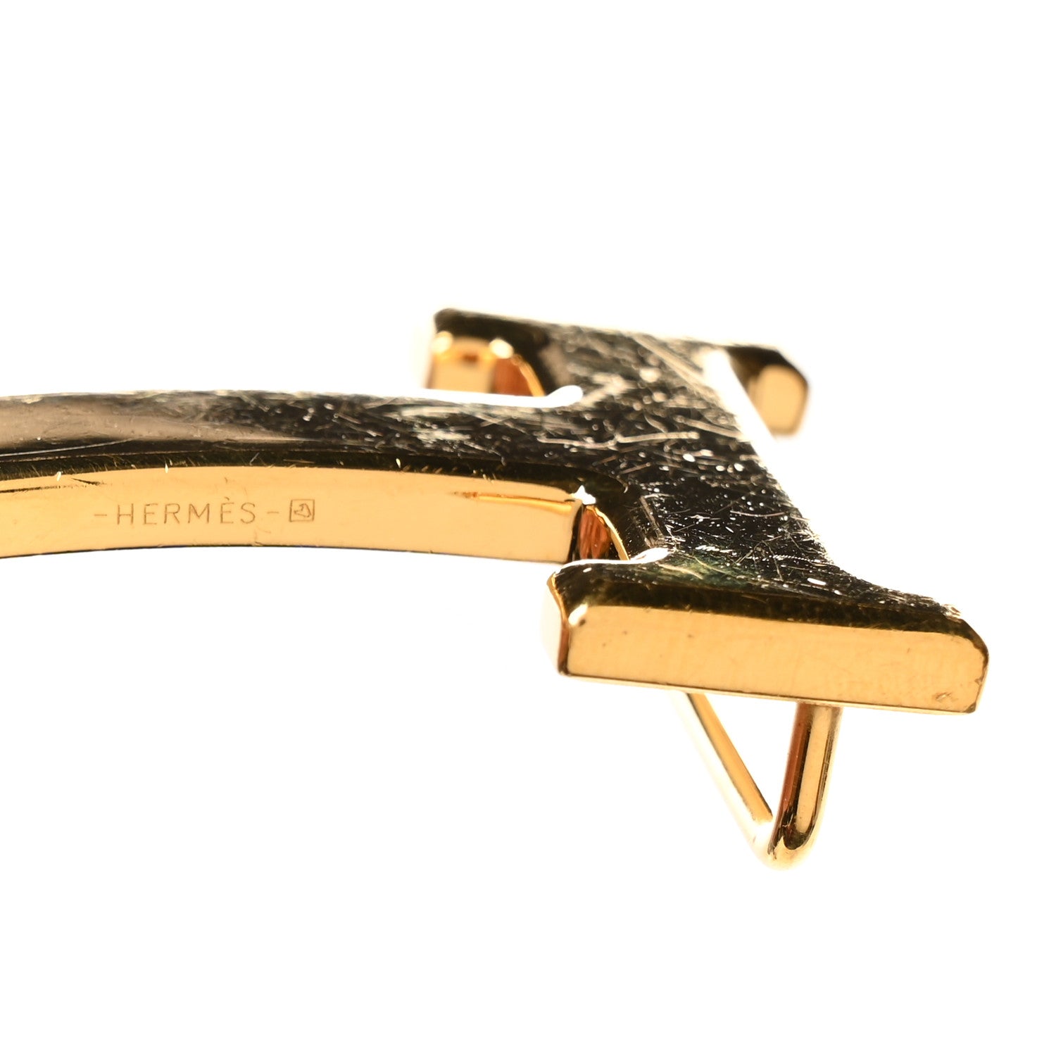 Hermes Polished 32mm H Belt Buckle Gold 3 of 4