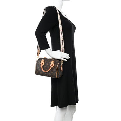 Louis Vuitton Monogram Speedy Bandouliere 20 Black 2 of 9