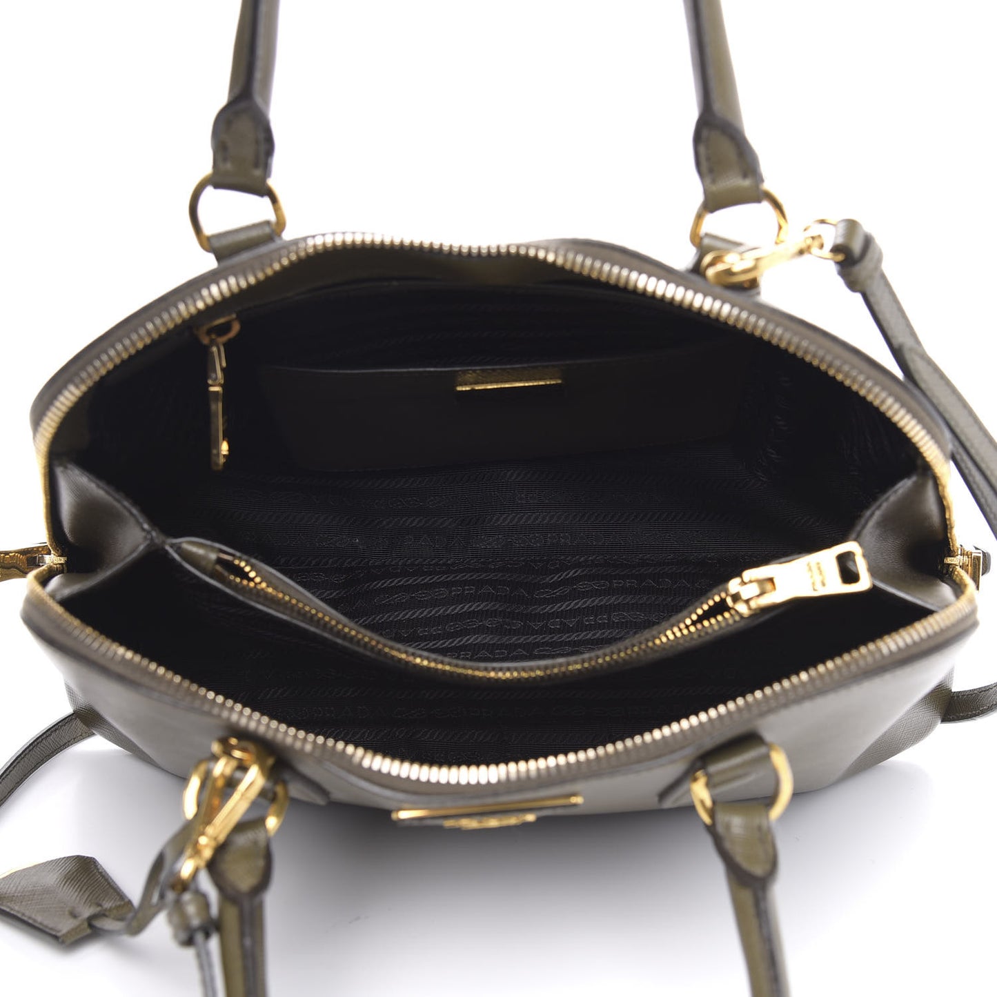Saffiano Lux Medium Promenade Tote Militare