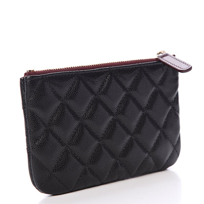 Chanel Caviar Quilted Small Cosmetic Case Black 2 of 6