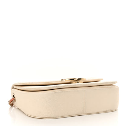 Chanel Grained Calfskin Quilted Small Cuba Top Handle Flap White 4 of 12