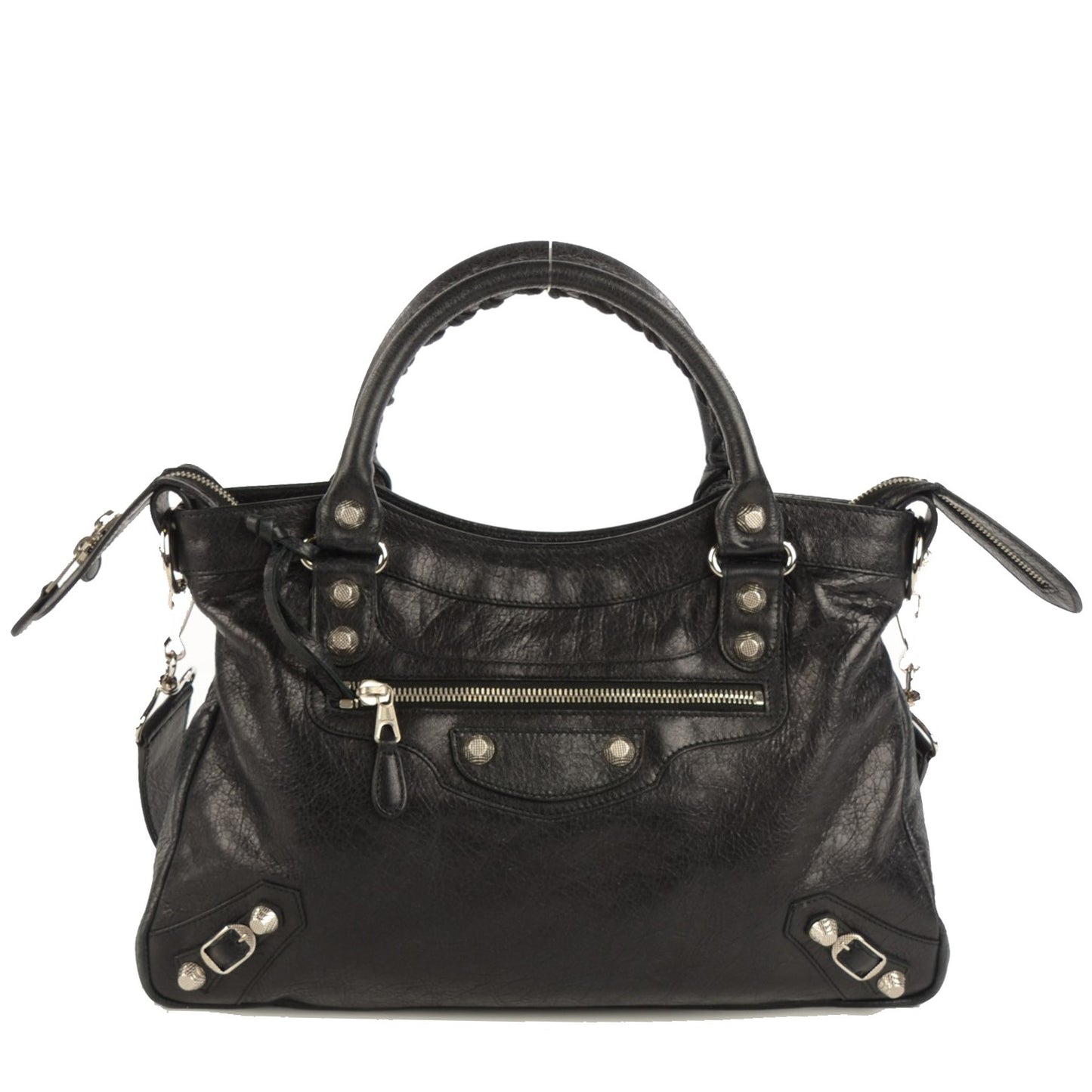 Agneau Giant 12 Silver Hardware Town Black