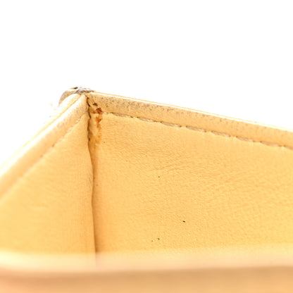 Chanel Lambskin Quilted Card Holder Yellow 13 of 14