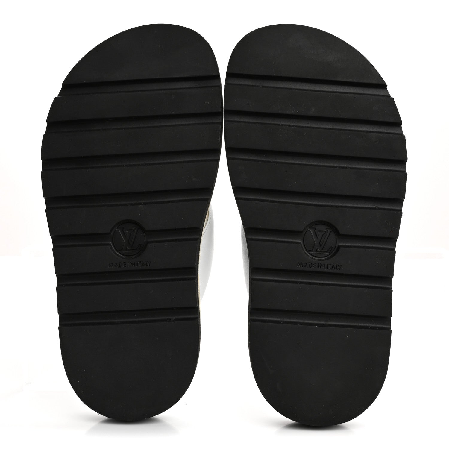 Louis Vuitton Calfskin Logo Studded Pillow Flat Thong Sandals 35 White 6 of 11