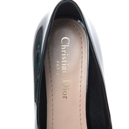 Christian Dior Patent Baby-D Ballet Pumps 39.5 Black 8 of 9