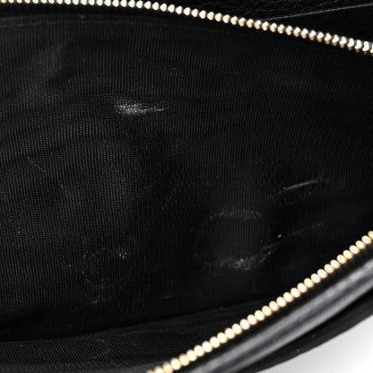 Gucci Pebbled Calfskin Soho Wallet On Chain Black 10 of 12