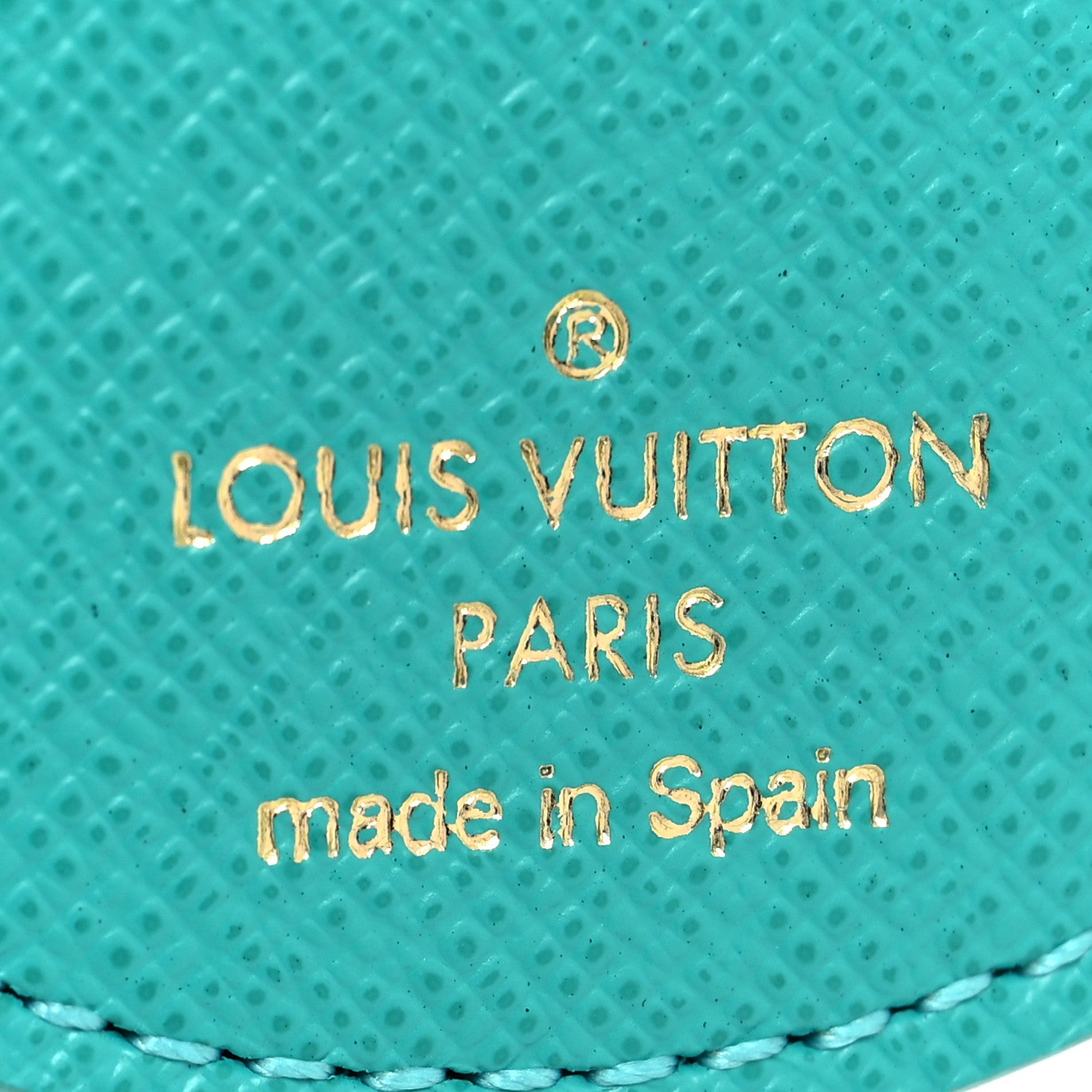 Louis Vuitton Monogram Illustre V Bag Charm Key Ring Turquoise 3 of 5