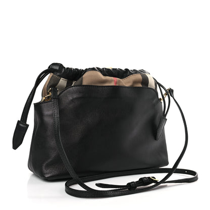 Burberry Calfskin House Check Little Crush Black 3 of 8