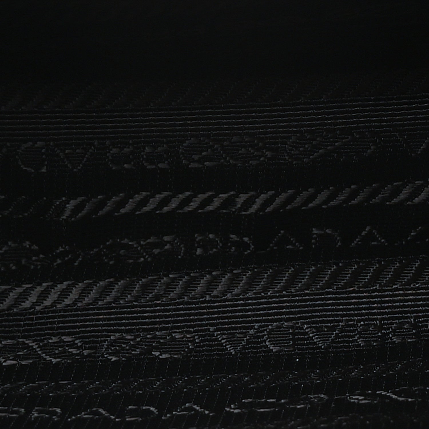 Prada Jacquard Saffiano Triangolo Symbole Embroidered Messenger Bag Black Corda 6 of 11