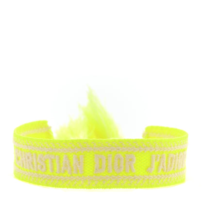 Christian Dior Woven Cotton Saint Tropez Friendship Bracelet Yellow 1 of 5