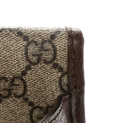 Gucci GG Supreme Monogram Web Small Neo Vintage Double Flap Messenger Bag Beige New Acero 13 of 16