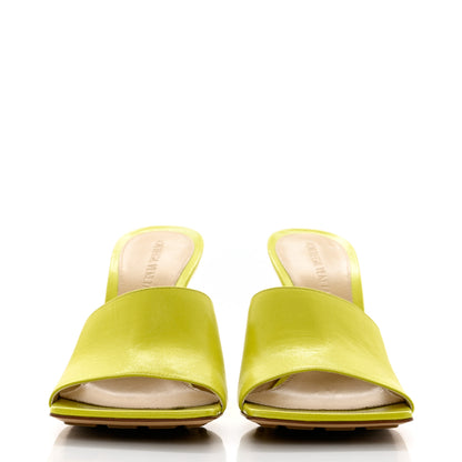 Bottega Veneta Lambskin Stretch Wedge 90mm Sandals 37 Kiwi 2 of 9