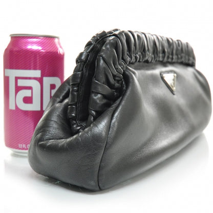 Prada Nappa Sera Evening Clutch Black 3 of 8