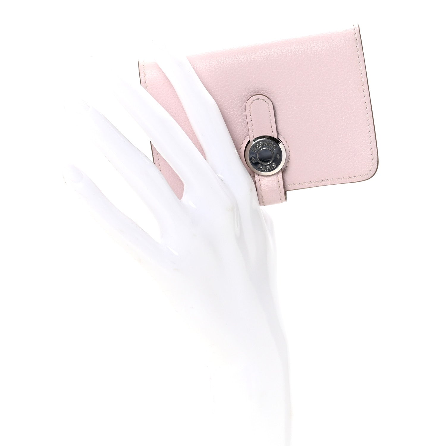 Hermes Evercolor Dogon Card Case Mauve Pale 2 of 8