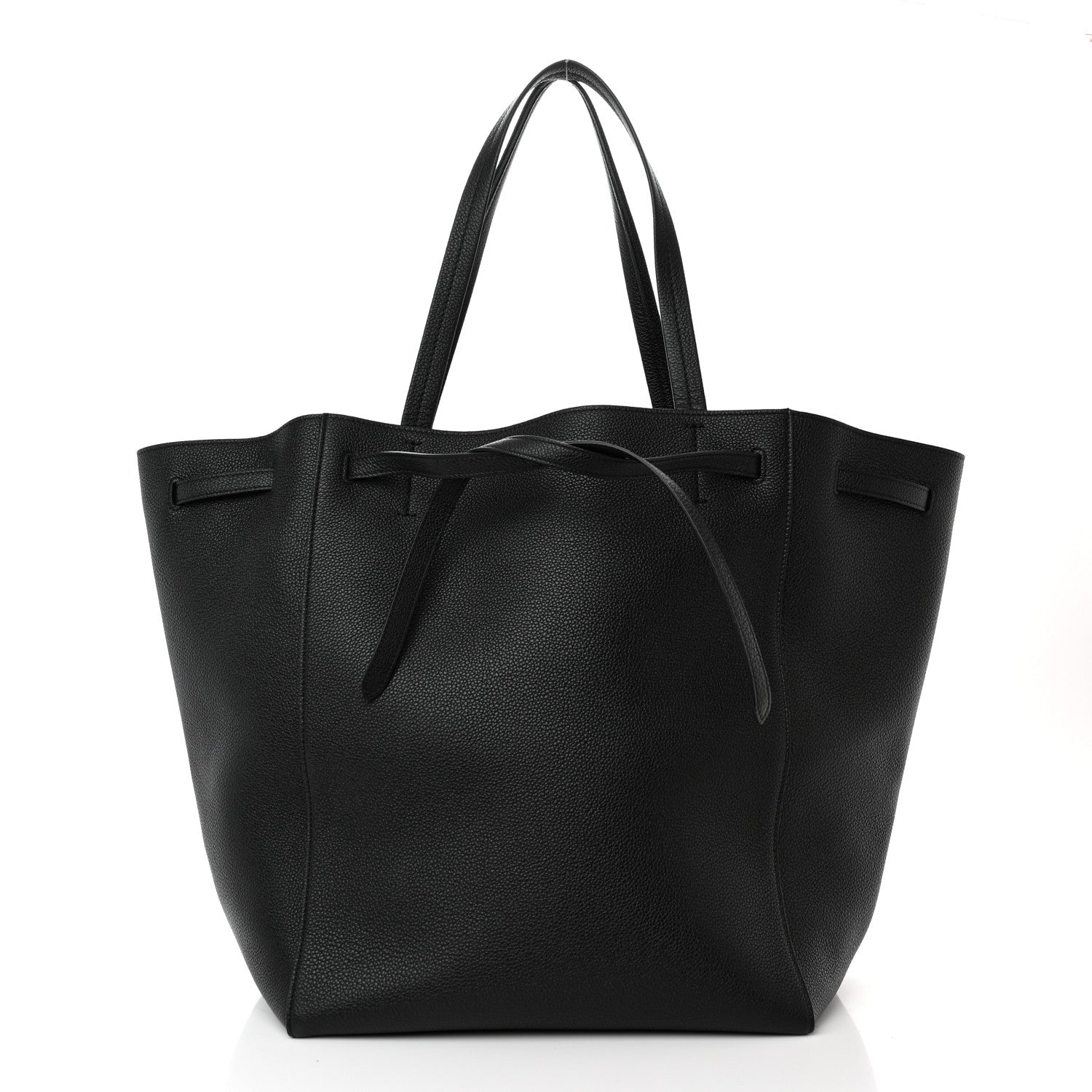 Celine Soft Grained Calfskin Medium Belt Cabas Phantom Black 1 of 10