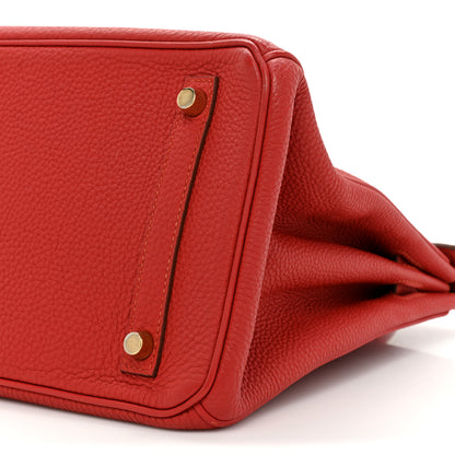 Hermes Togo Birkin 30 Vermillion 8 of 19