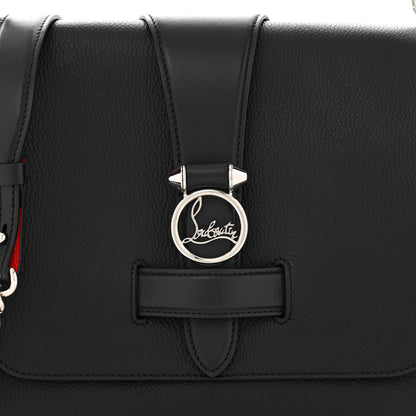 Christian Louboutin Pebbled Calfskin Medium Rubylou Shoulder Bag Black 7 of 9