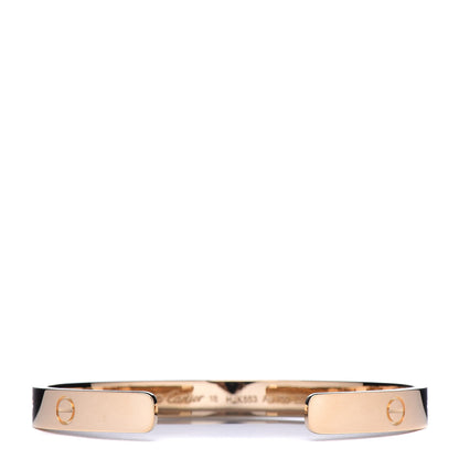 Cartier 18K Yellow Gold LOVE Cuff Bracelet 18 3 of 6