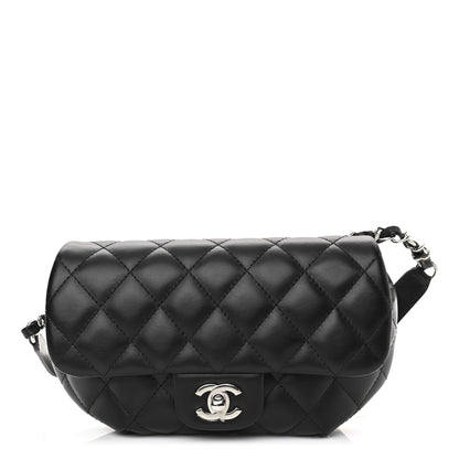 Chanel Calfskin Quilted CC Uniform Flap Belt Bag Black 1 of 11