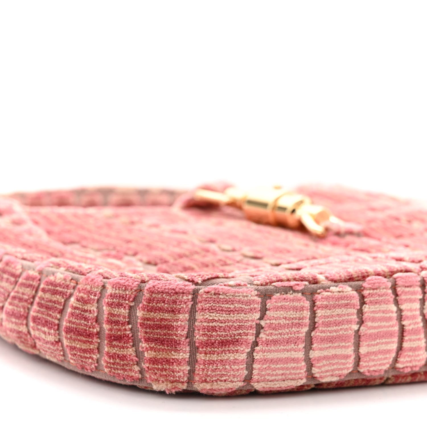 Gucci Velvet Crocodile Jacquard Small Jackie 1961 Hobo Pink 9 of 10