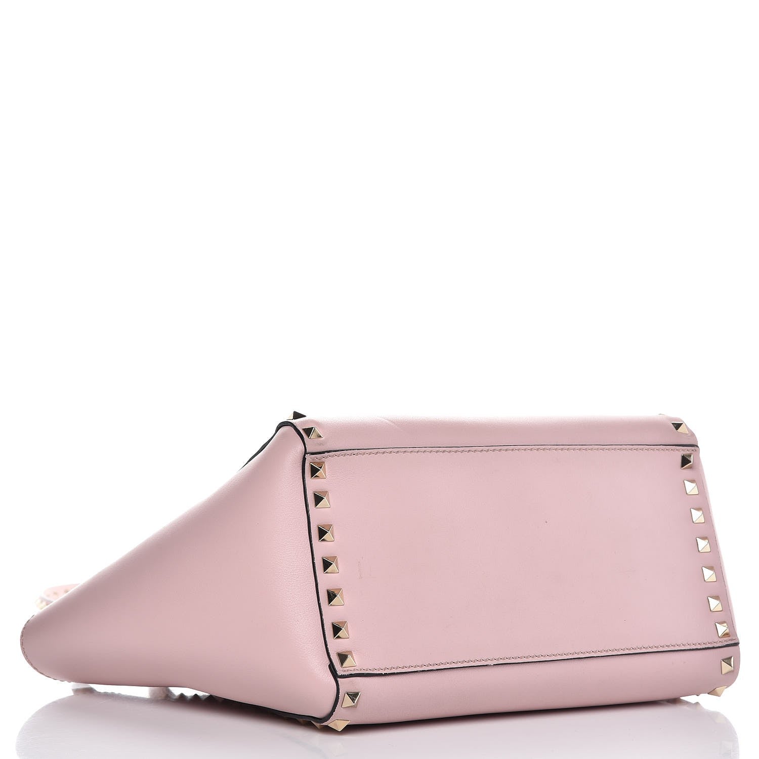 Valentino Garavani Vitello Small Rockstud Double Handle Tote Water Rose 5 of 15