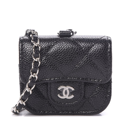 Chanel Caviar Quilted Airpods Pro Case Black 1 of 9