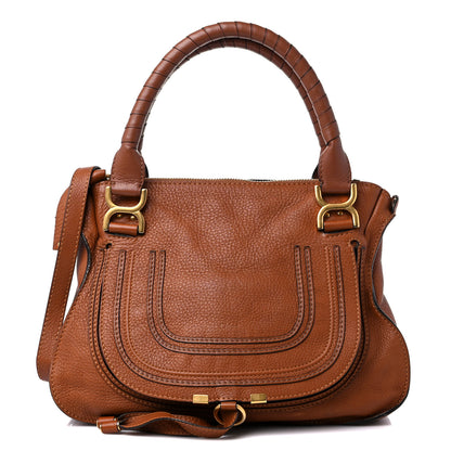 Chloe Calfskin Medium Marcie Satchel Tan 1 of 16