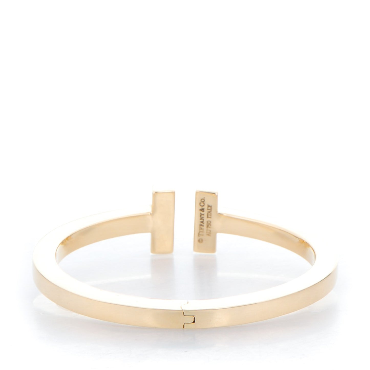 18K Yellow Gold T Square Bracelet