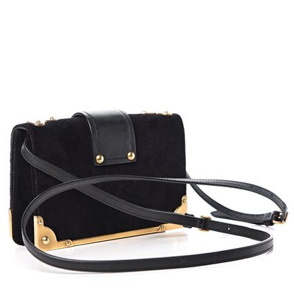 Prada Velvet Cahier Astrology Bag Black 3 of 13