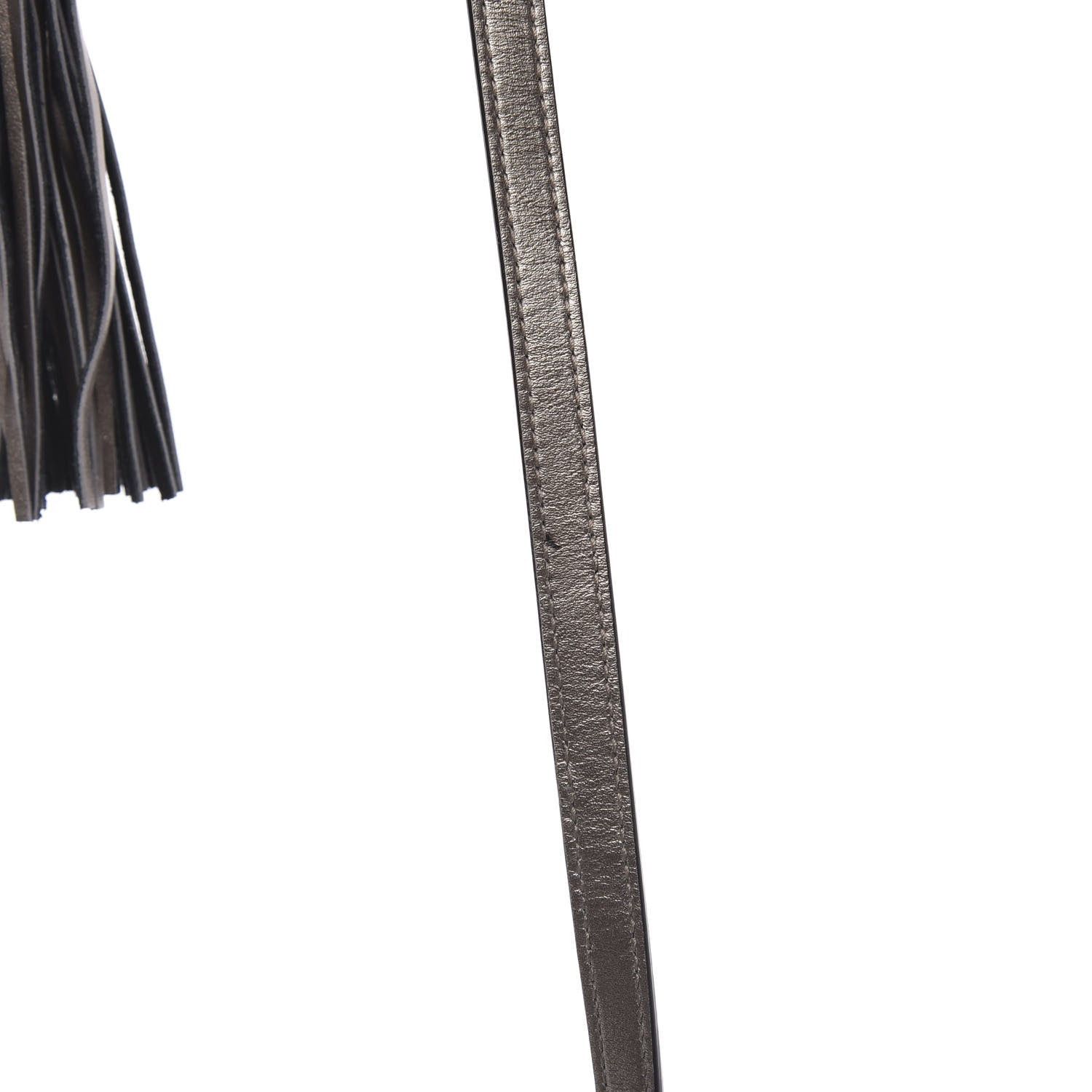 Saint Laurent Metallic Calfskin Matelasse Monogram Lou Camera Bag Silver 9 of 9