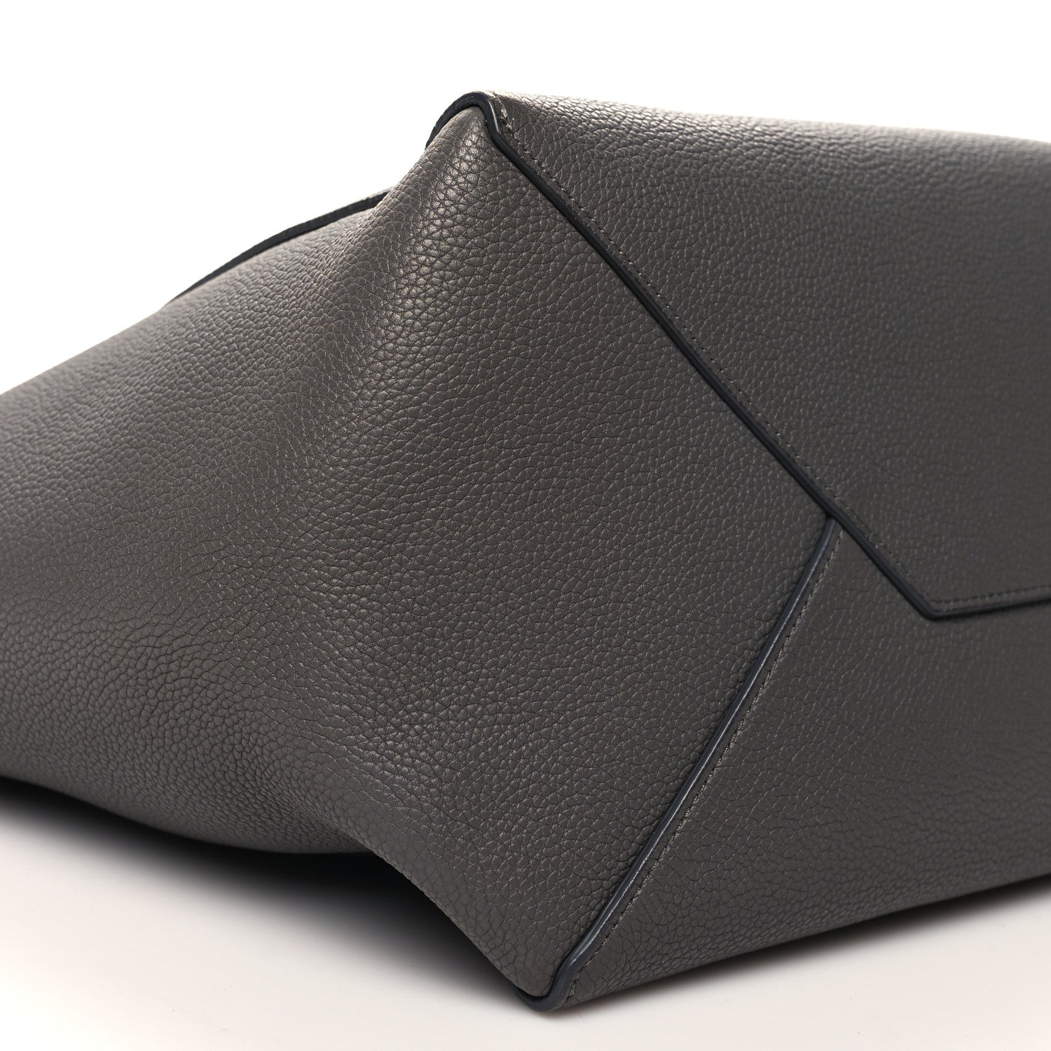 Celine Soft Grained Calfskin Small Belt Cabas Phantom Grey 9 of 11