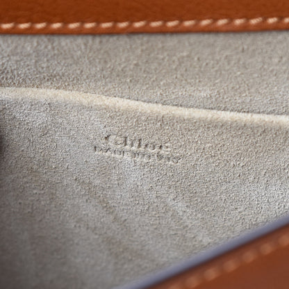 Chloe Calfskin Suede Medium Nile Bracelet Bag Caramel 6 of 11