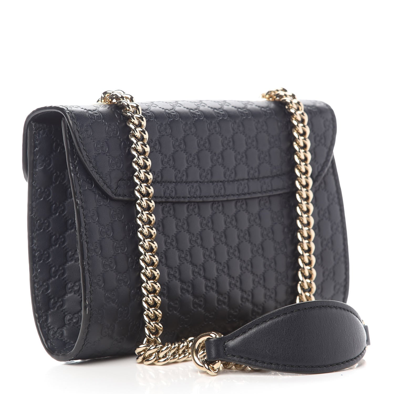 Gucci Microguccissima Mini Emily Chain Shoulder Bag Blue 3 of 9