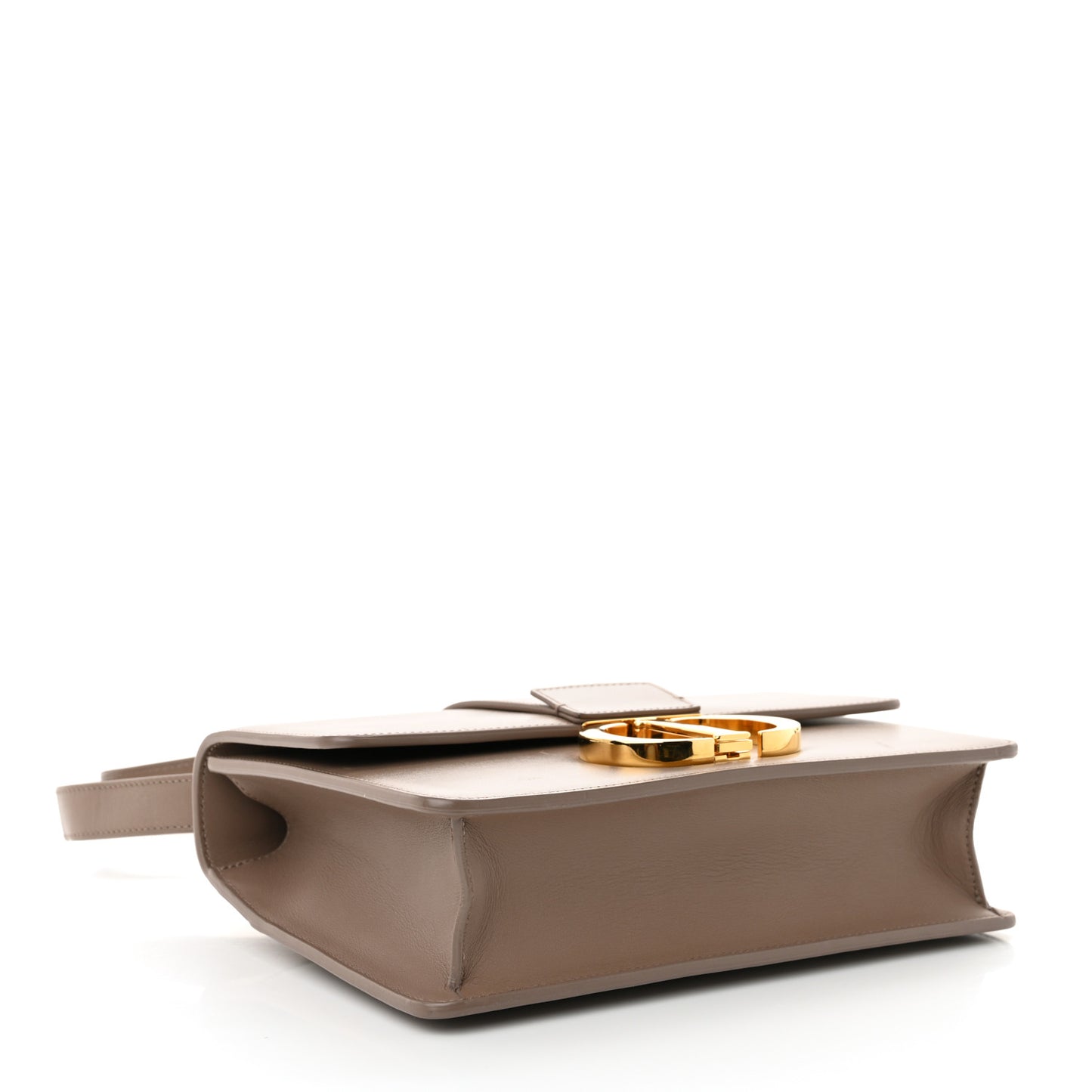 Box Calfskin 30 Montaigne Flap Bag Raw Beige