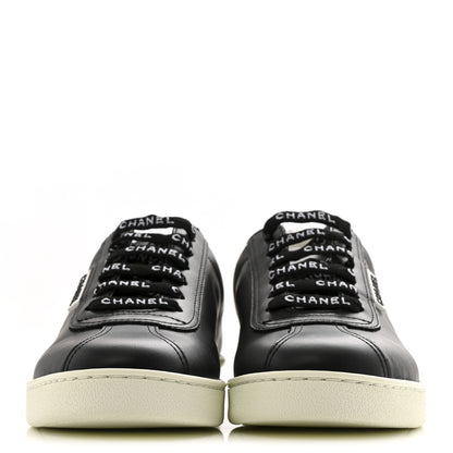 Chanel Calfskin CC Womens Sneakers 36 Black 3 of 12
