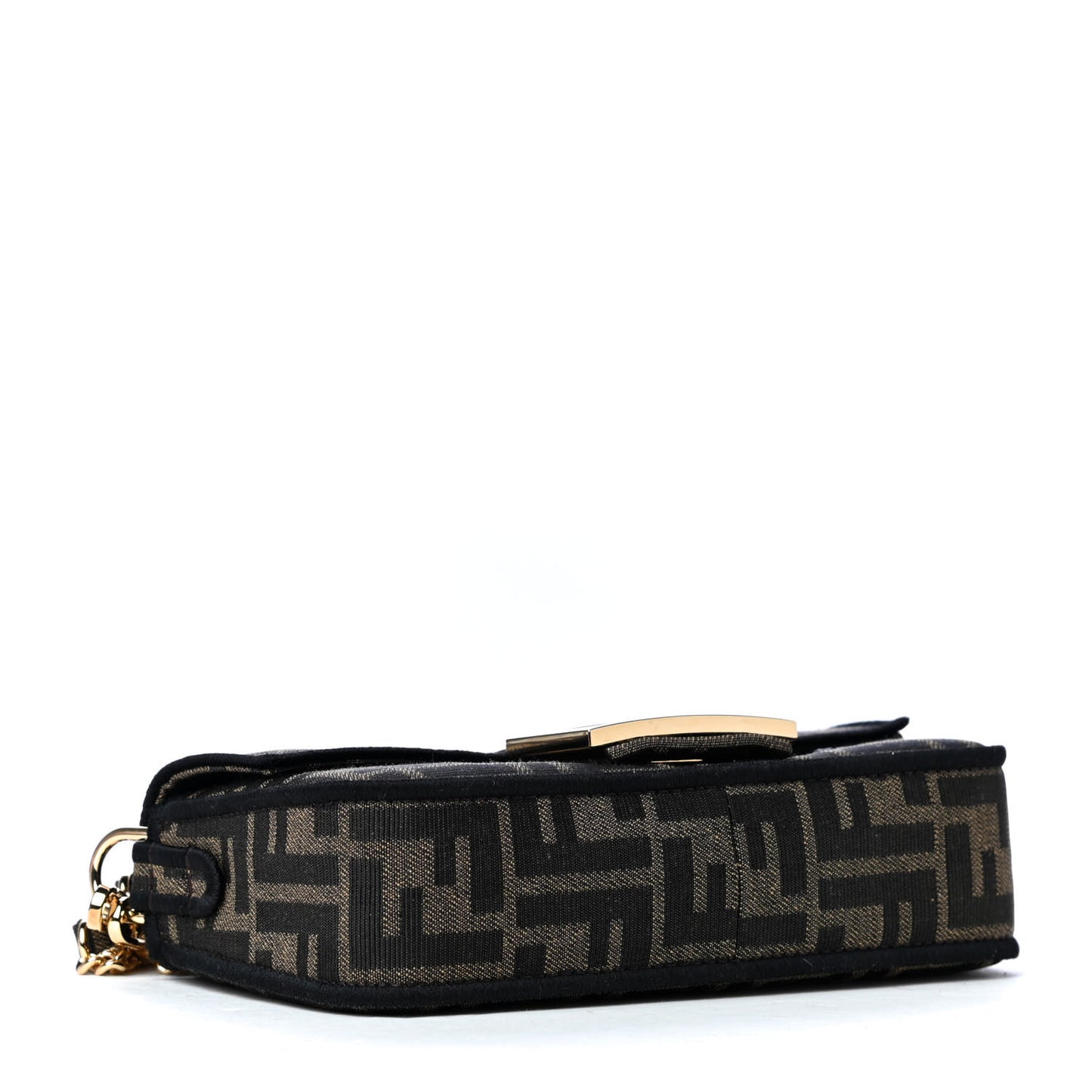 Fabric Jacquard FF 1974 Mini Baguette Tobacco Moro Black