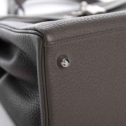 Hermes Taurillon Clemence Kelly Retourne 35 Etain 19 of 40