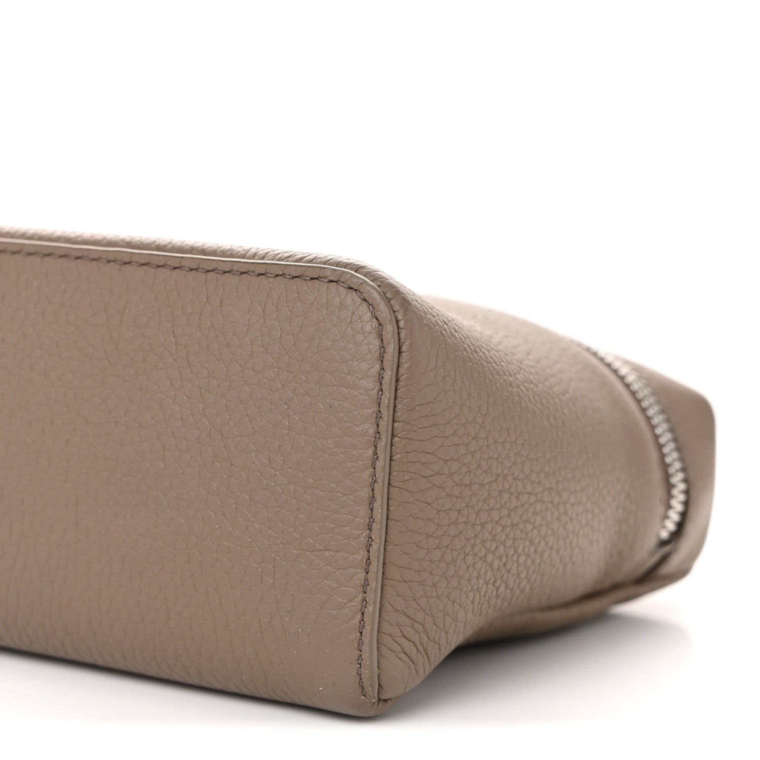 Loro Piana Grained Calfskin L19 Extra Pocket Pouch Warm Mastic 9 of 9