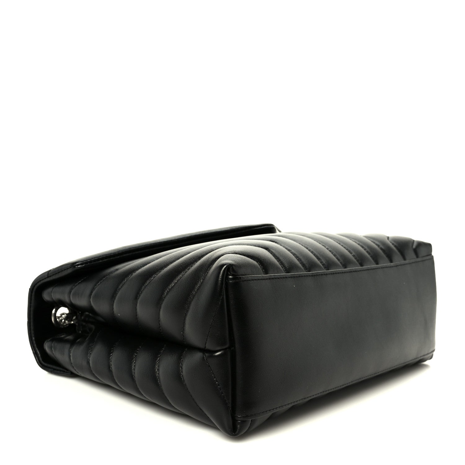 Saint Laurent Calfskin Y Quilted Monogram Medium Loulou Chain Satchel Black 6 of 21
